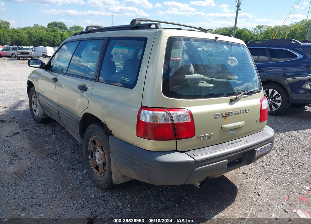 2002 SUBARU FORESTER L VIN: JF1SF63552H728926