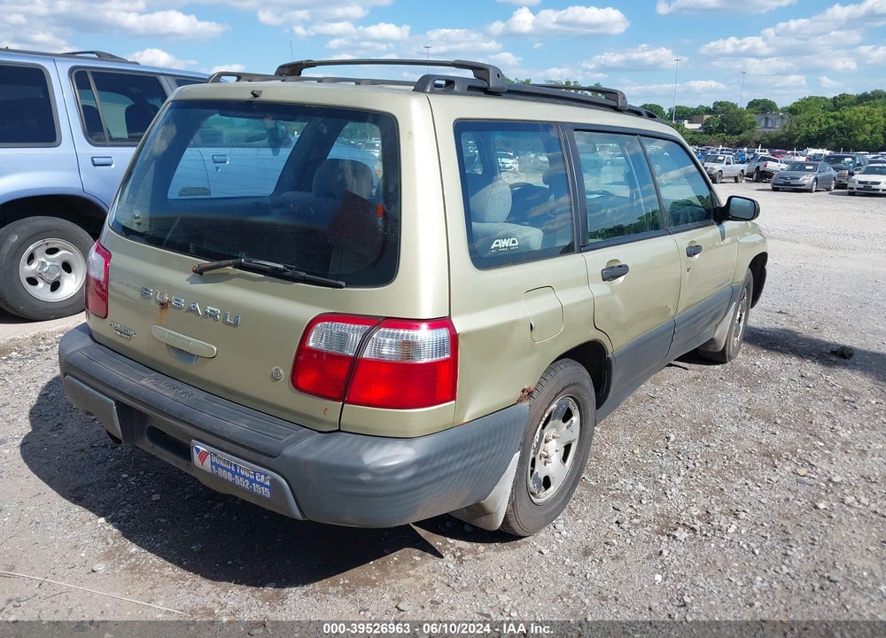 2002 SUBARU FORESTER L VIN: JF1SF63552H728926