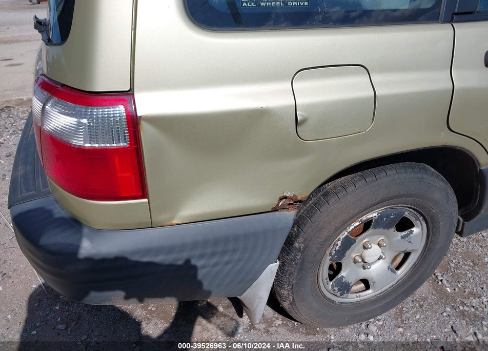 2002 SUBARU FORESTER L VIN: JF1SF63552H728926