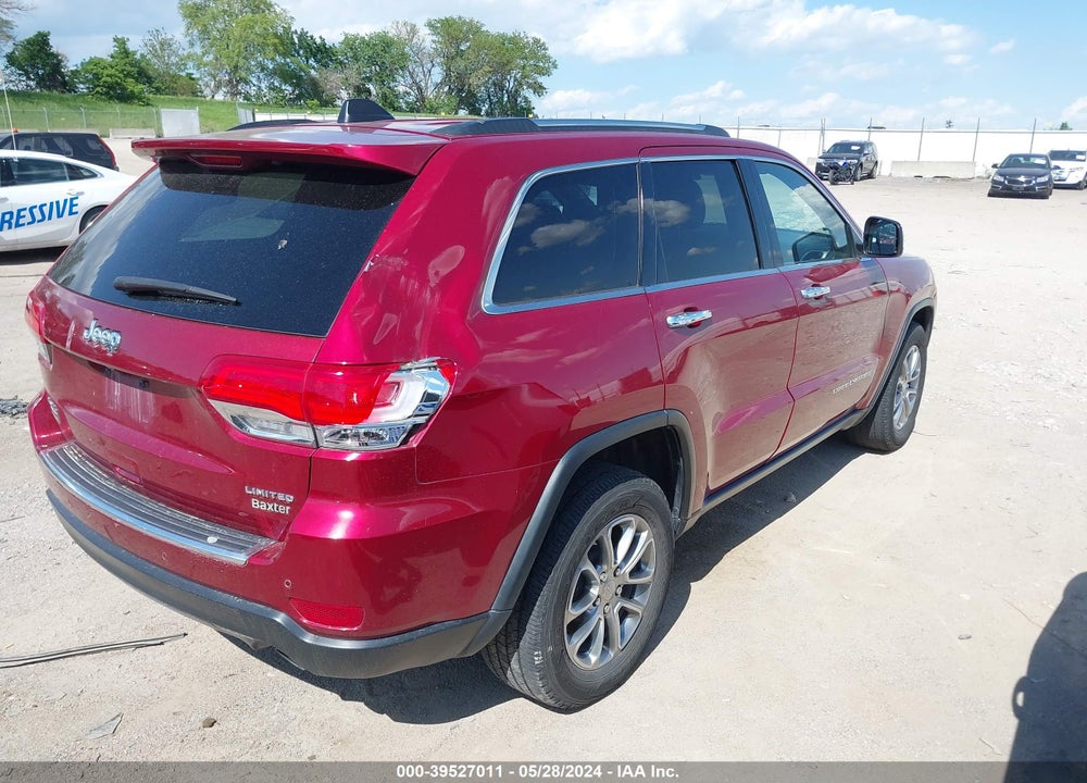 2014 CHEROKEE JEEP GRAND  LIMITED VIN: 1C4RJFBG7EC492081
