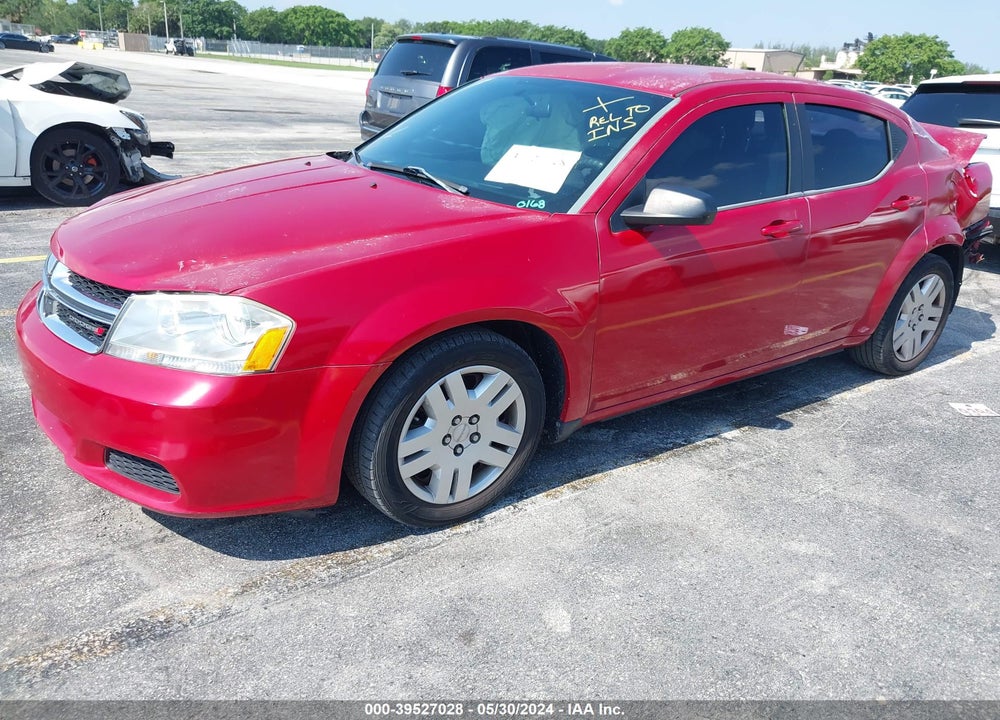 2013 DODGE AVENGER SE VIN: 1C3CDZAB0DN730168