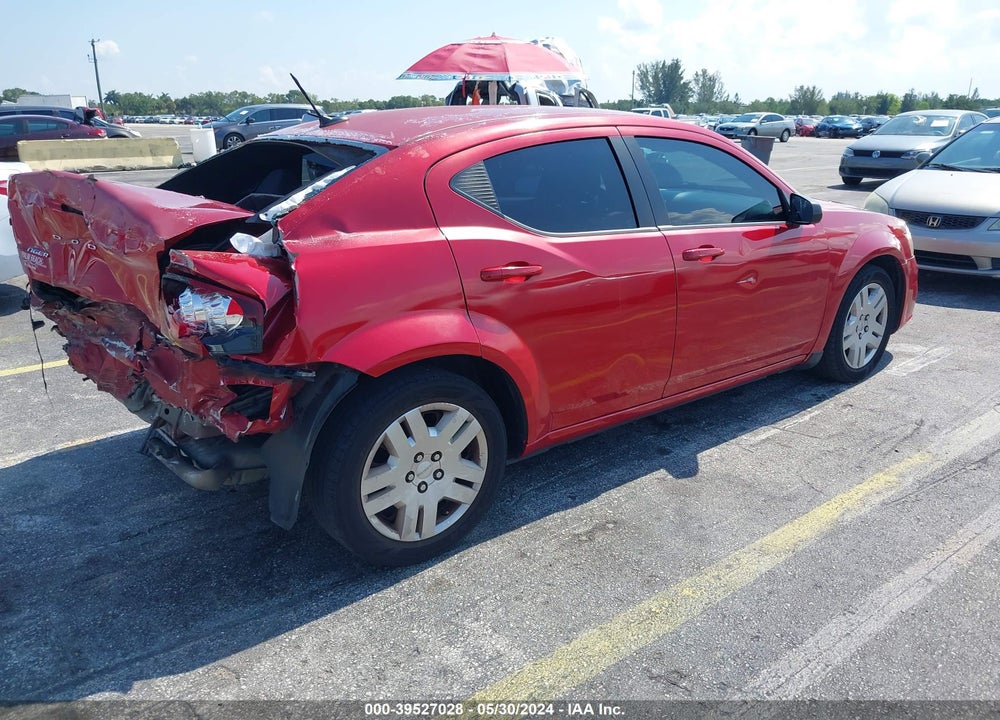 2013 DODGE AVENGER SE VIN: 1C3CDZAB0DN730168