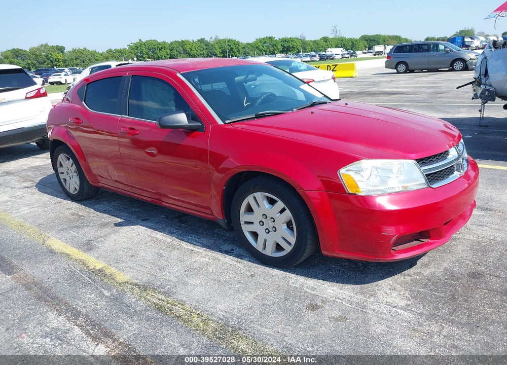 2013 DODGE AVENGER SE VIN: 1C3CDZAB0DN730168
