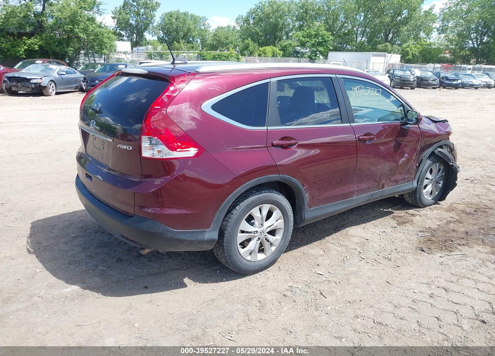 2013 HONDA CR-V EX-L VIN: 5J6RM4H77DL055015