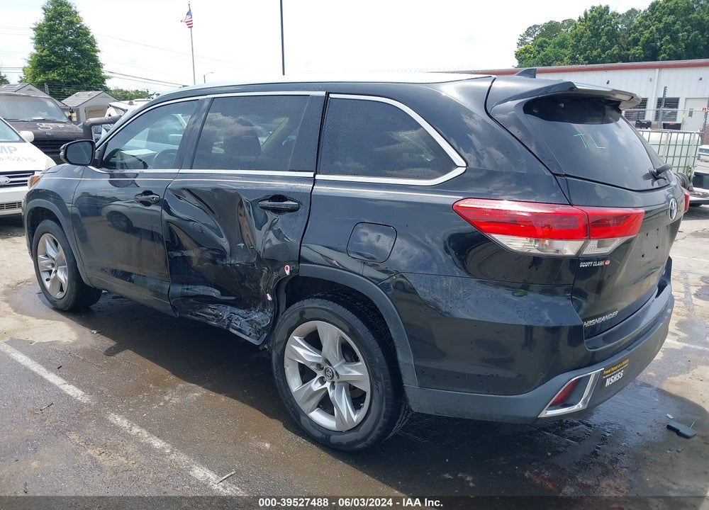 2017 TOYOTA HIGHLANDER LIMITED VIN: 5TDYZRFH1HS221223