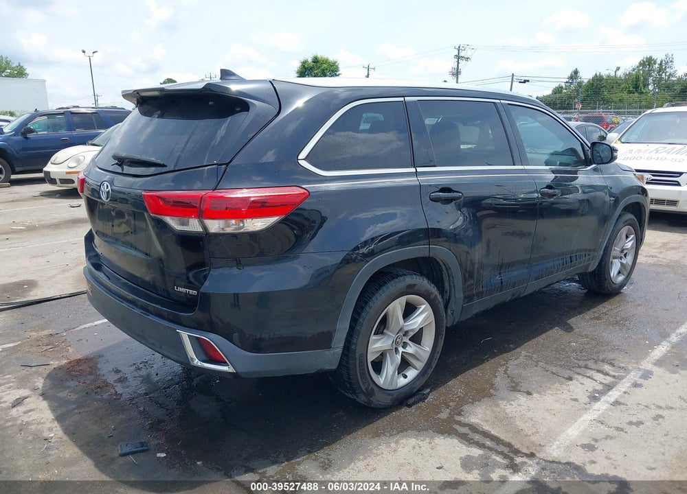 2017 TOYOTA HIGHLANDER LIMITED VIN: 5TDYZRFH1HS221223