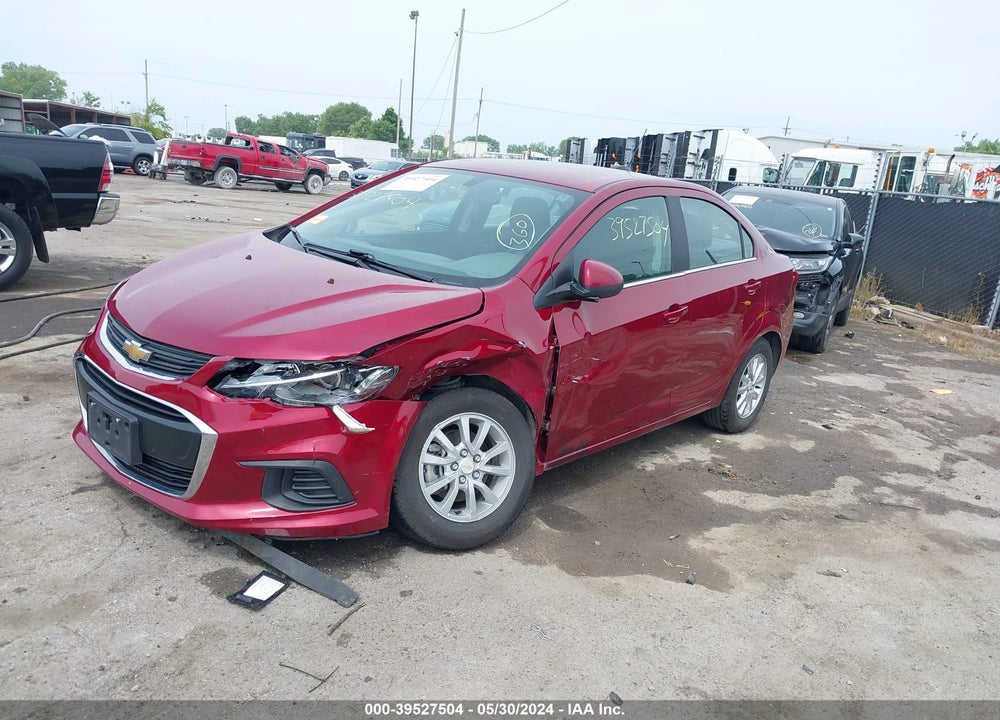 2018 CHEVROLET SONIC LT AUTO VIN: 1G1JD5SHXJ4116592