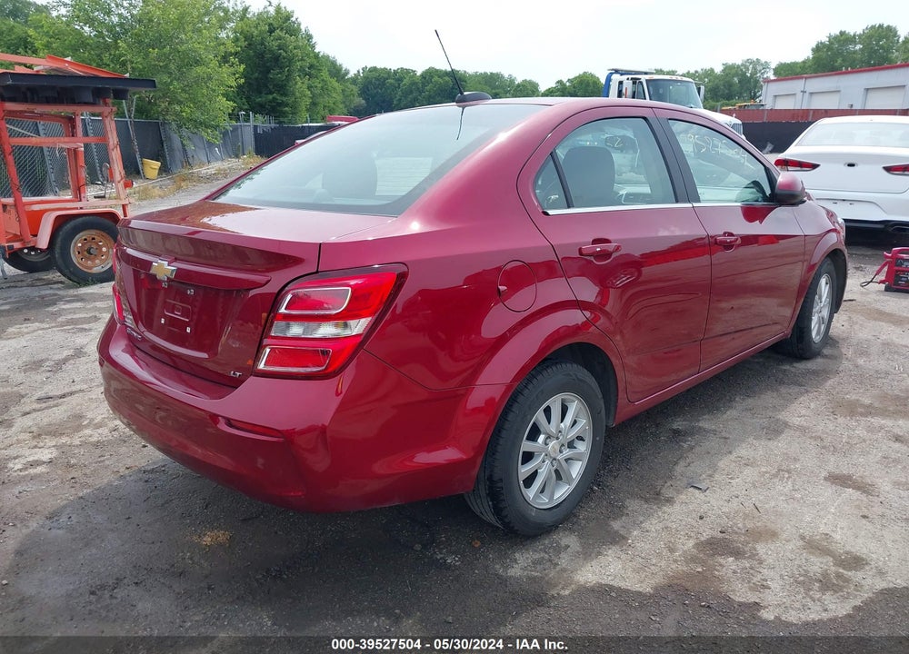 2018 CHEVROLET SONIC LT AUTO VIN: 1G1JD5SHXJ4116592