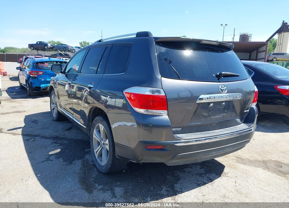 2012 TOYOTA HIGHLANDER LIMITED V6 VIN: 5TDDK3EHXCS099262