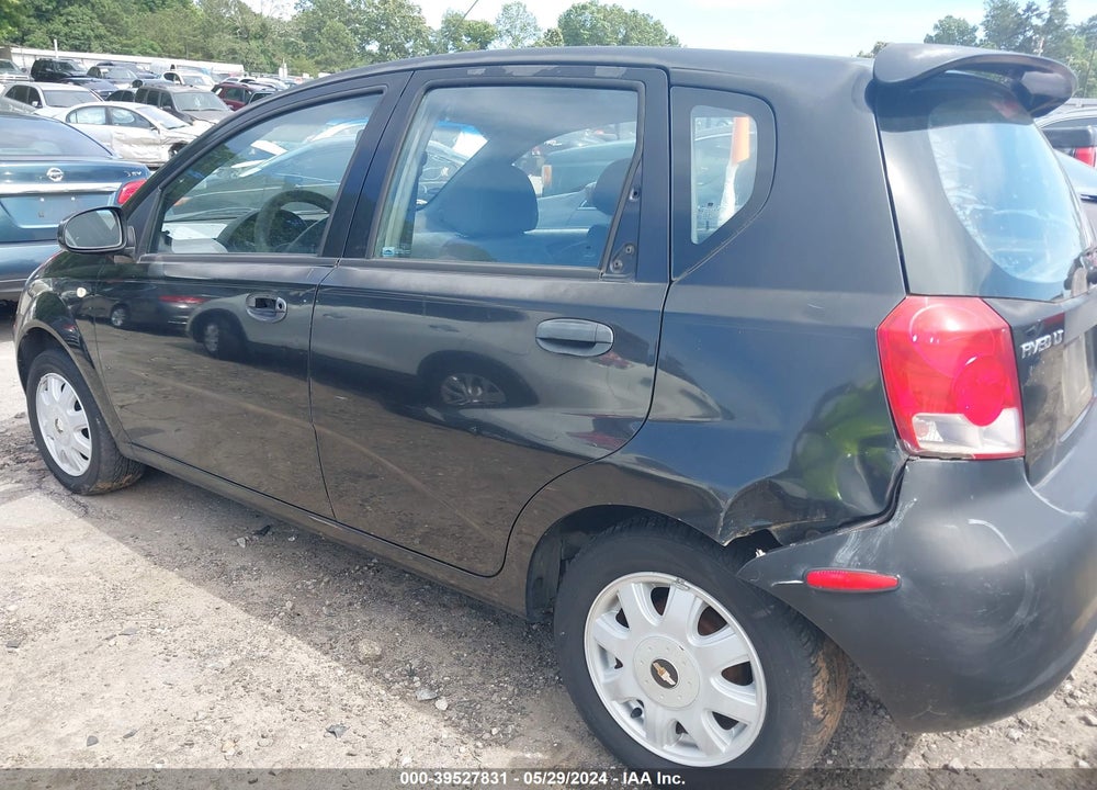 2005 CHEVROLET AVEO LT VIN: KL1TG62685B308307
