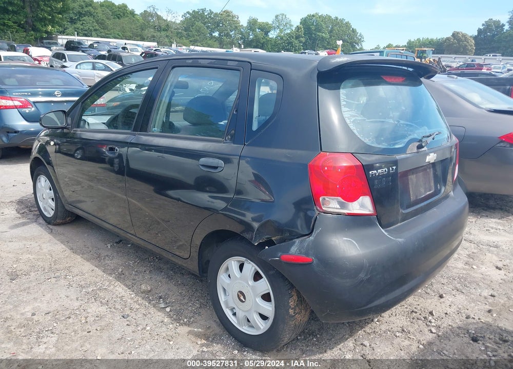2005 CHEVROLET AVEO LT VIN: KL1TG62685B308307