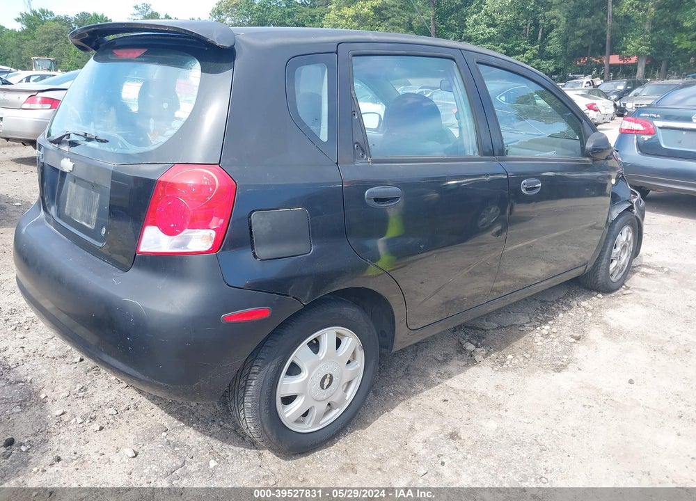 2005 CHEVROLET AVEO LT VIN: KL1TG62685B308307