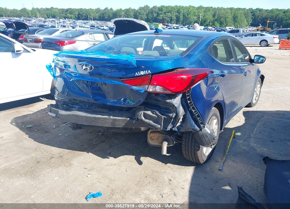 2016 HYUNDAI ELANTRA SE VIN: KMHDH4AE5GU601026