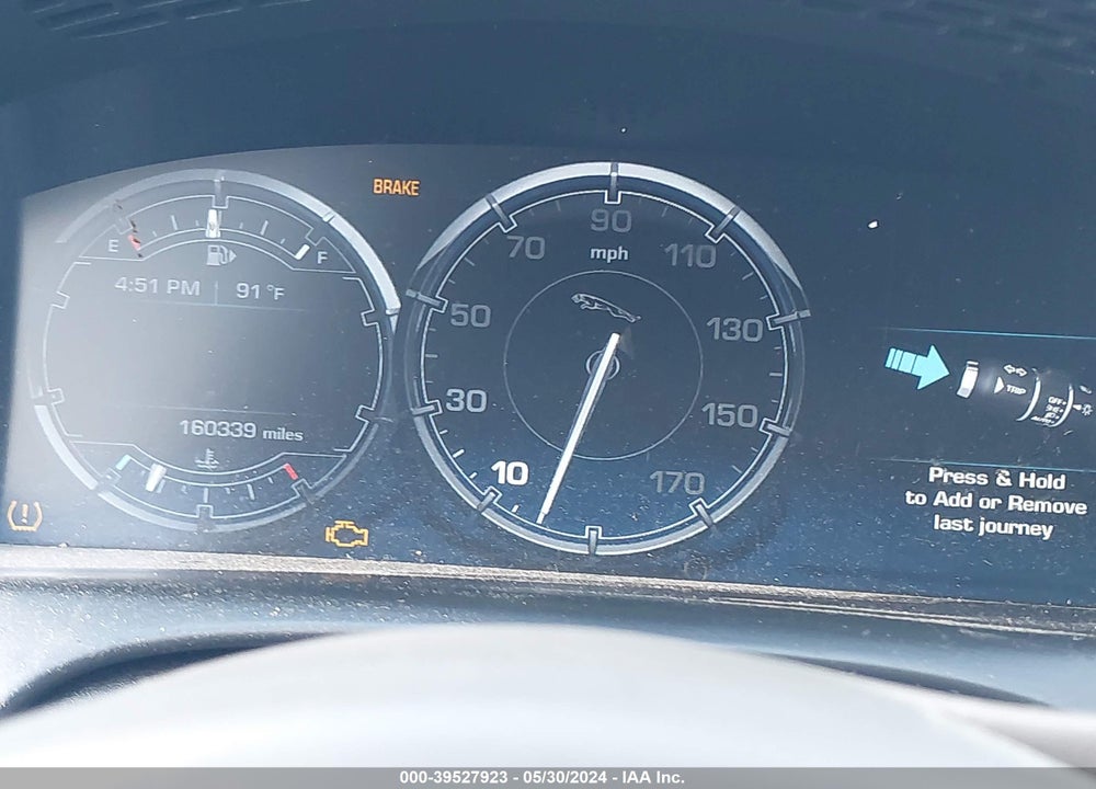 2012 JAGUAR XJ XJL PORTFOLIO VIN: SAJWA2GB5CLV23139