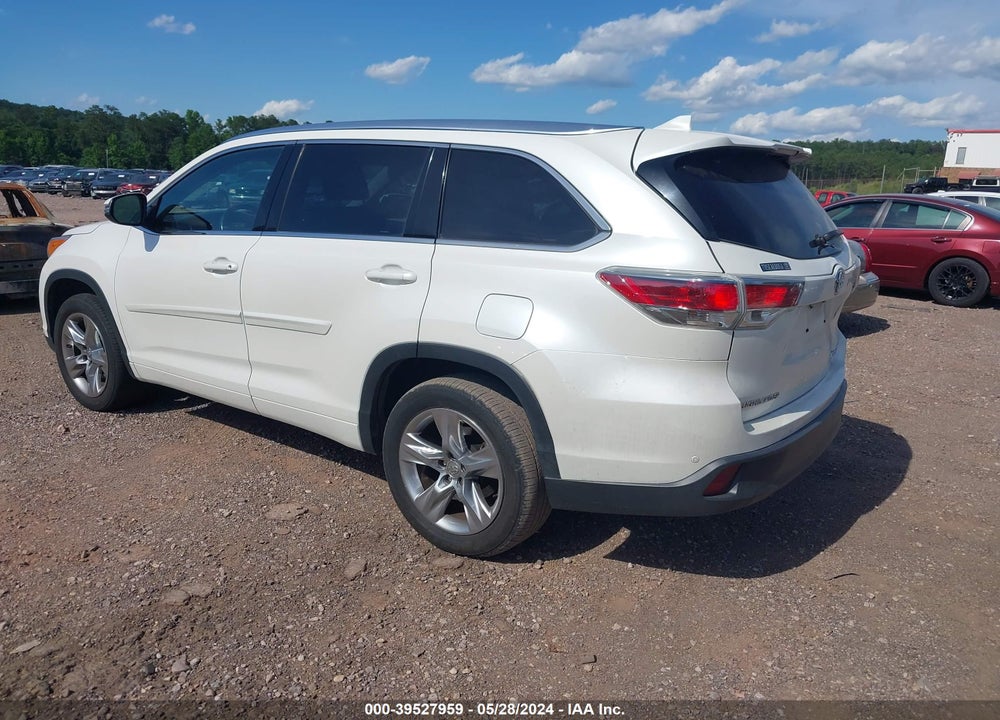 2015 TOYOTA HIGHLANDER LIMITED V6 VIN: 5TDYKRFH8FS059012