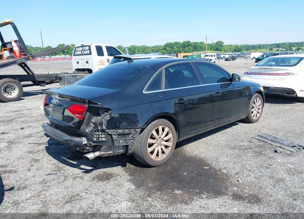 2009 AUDI A4 3.2 PREMIUM PLUS VIN: WAULK78KX9N006276