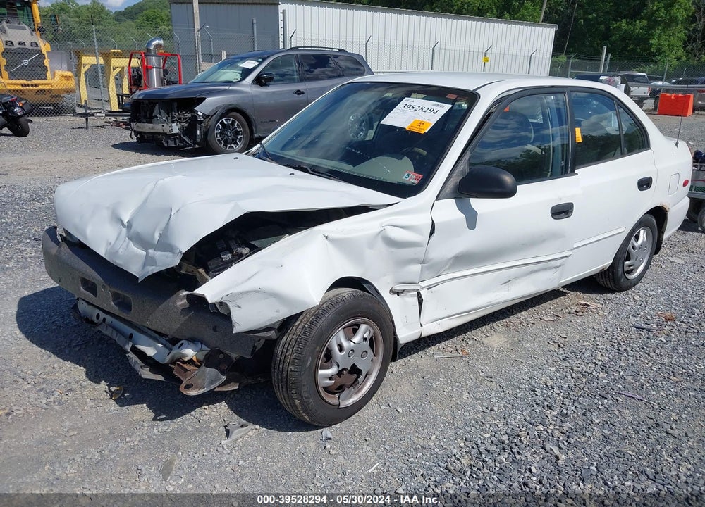 2002 HYUNDAI ACCENT GL VIN: KMHCG45C22U294401