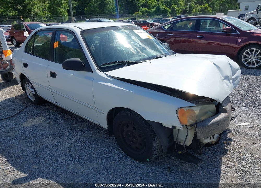 2002 HYUNDAI ACCENT GL VIN: KMHCG45C22U294401