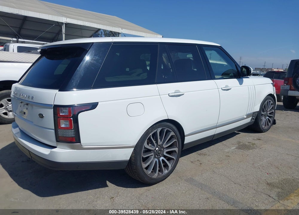 2015 LAND ROVER RANGE ROVER 5.0L V8 SUPERCHARGED AUTOBIOGRAPHY VIN: SALGV2TF7FA234238