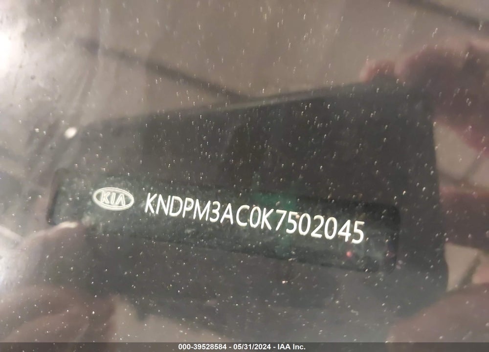 2019 KIA SPORTAGE LX VIN: KNDPM3AC0K7502045