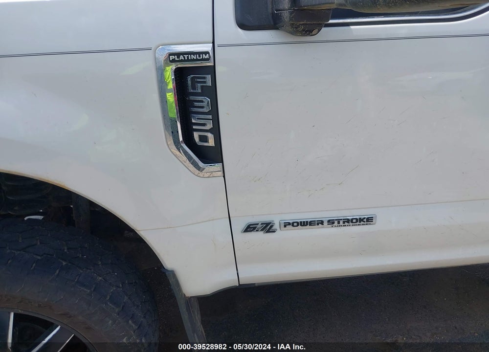 2019 FORD F-350 PLATINUM VIN: 1FT8W3DT8KEF33890
