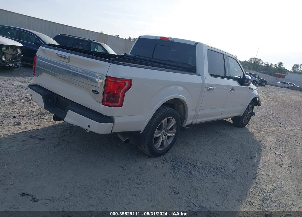 2015 FORD F-150 PLATINUM VIN: 1FTEW1CG6FFB86796