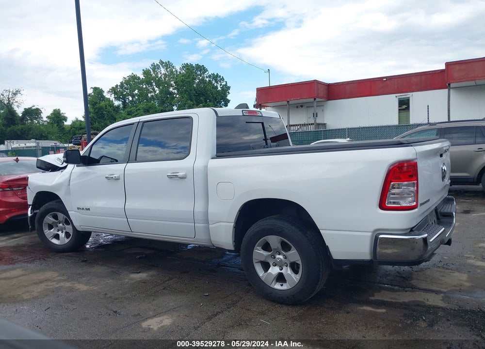 2019 RAM 1500 BIG HORN/LONE STAR 4X4 5'7 BOX VIN: 1C6RRFFGXKN907615