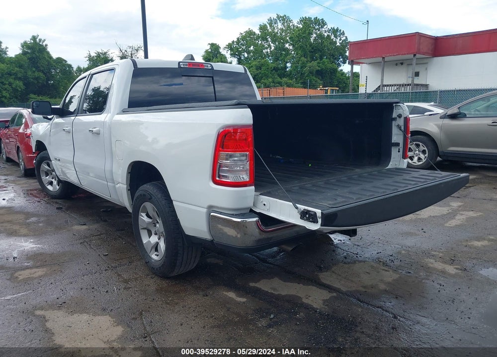 2019 RAM 1500 BIG HORN/LONE STAR 4X4 5'7 BOX VIN: 1C6RRFFGXKN907615