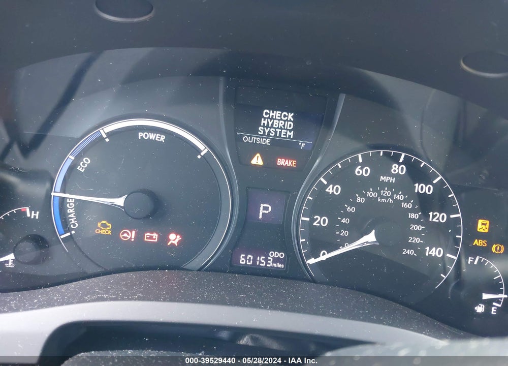 2013 LEXUS RX 450H VIN: JTJBC1BA0D2053350