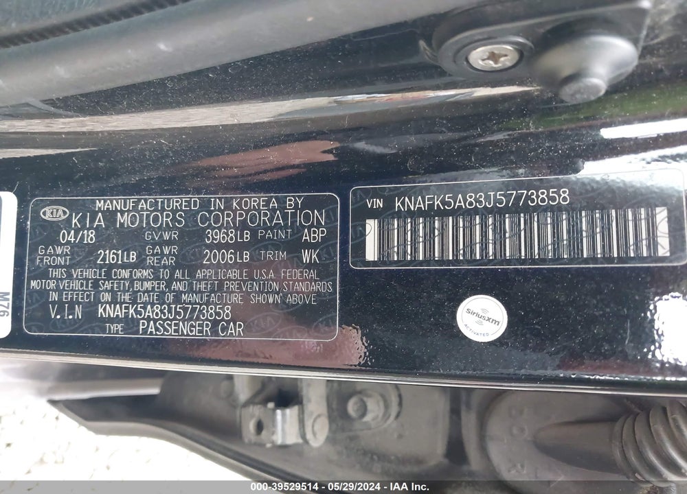2018 KIA FORTE LX VIN: KNAFK5A83J5773858
