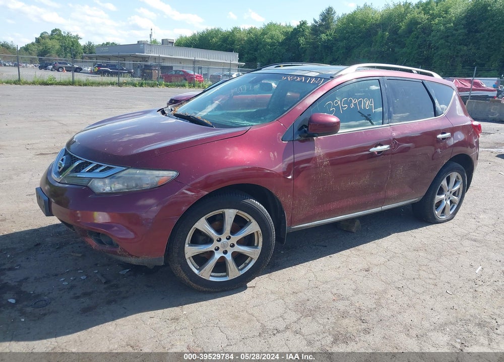 2012 NISSAN MURANO LE VIN: JN8AZ1MW4CW212274