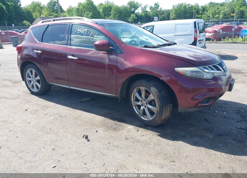 2012 NISSAN MURANO LE VIN: JN8AZ1MW4CW212274