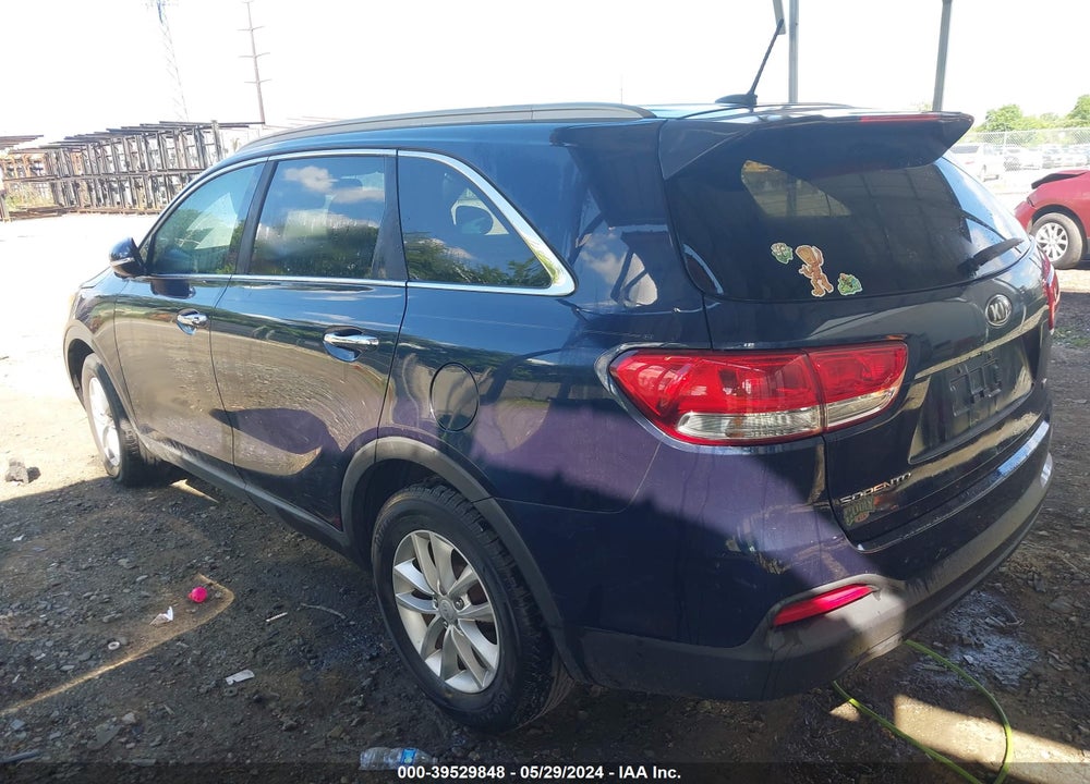 2016 KIA SORENTO 2.4L LX VIN: 5XYPG4A31GG098602