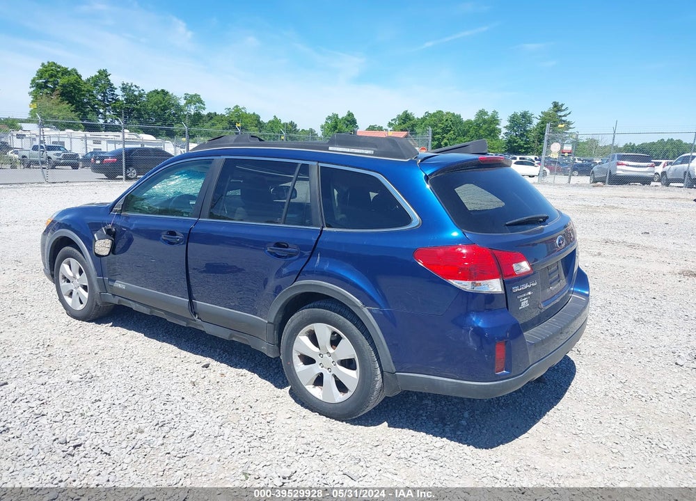 2011 SUBARU OUTBACK 2.5I PREMIUM VIN: 4S4BRBGC9B3349083