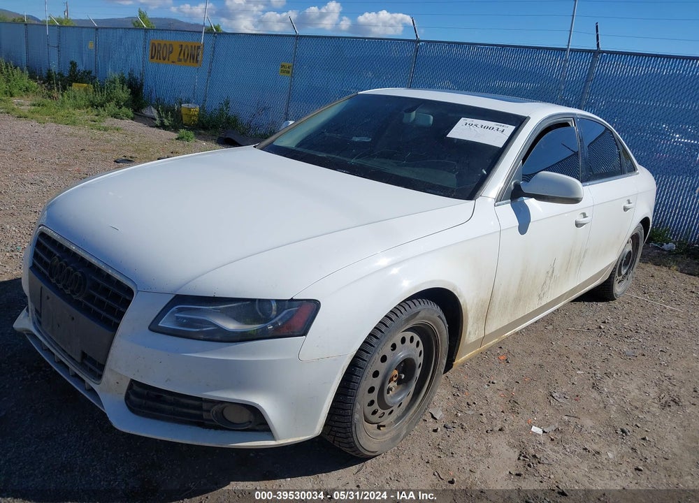 2012 AUDI A4 2.0T PREMIUM VIN: WAUBFAFL5CN016049