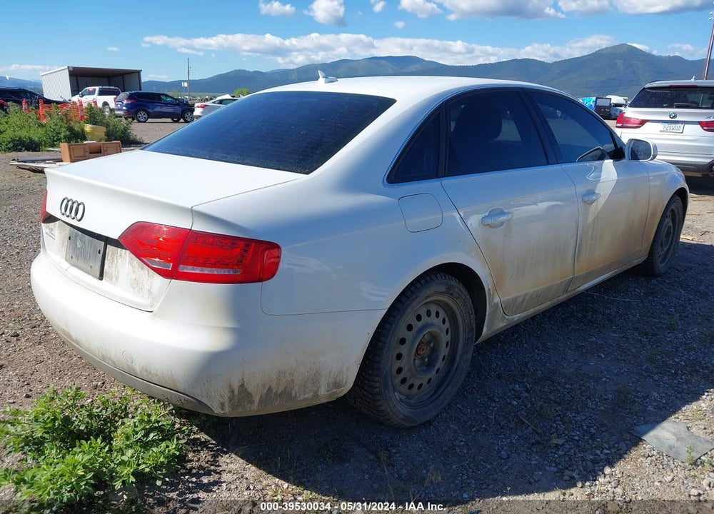 2012 AUDI A4 2.0T PREMIUM VIN: WAUBFAFL5CN016049