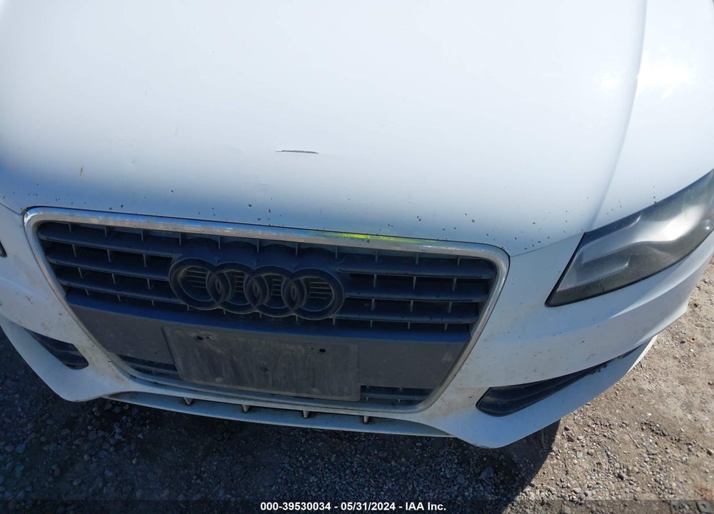 2012 AUDI A4 2.0T PREMIUM VIN: WAUBFAFL5CN016049