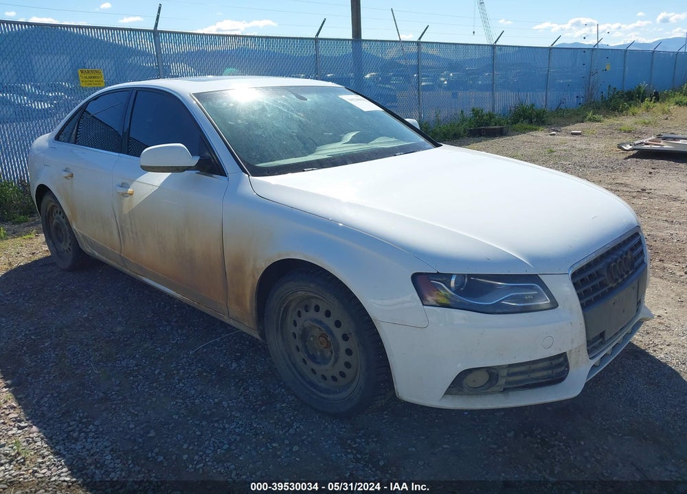 2012 AUDI A4 2.0T PREMIUM VIN: WAUBFAFL5CN016049