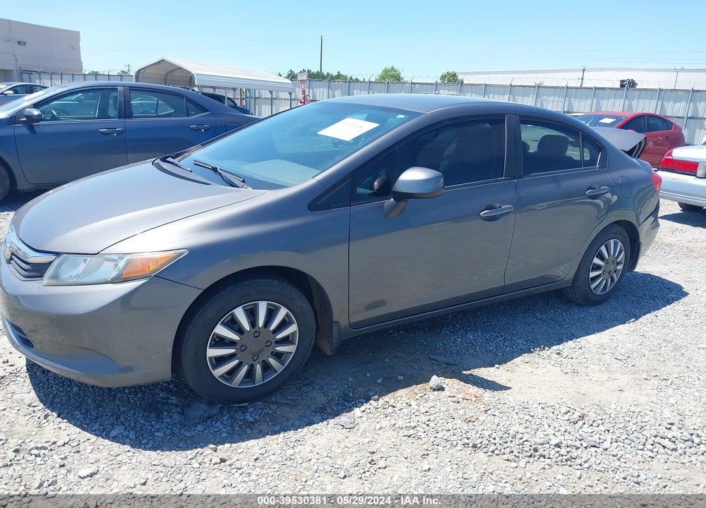 2012 HONDA CIVIC LX VIN: 2HGFB2F58CH515218