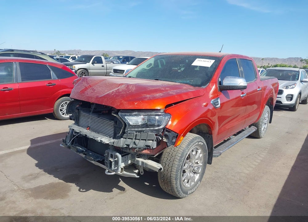 2019 RANGER FORD  LARIAT VIN: 1FTER4FH9KLA50395