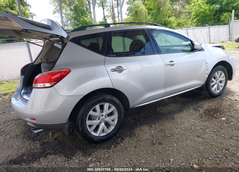 2012 NISSAN MURANO SV VIN: JN8AZ1MW5CW211151