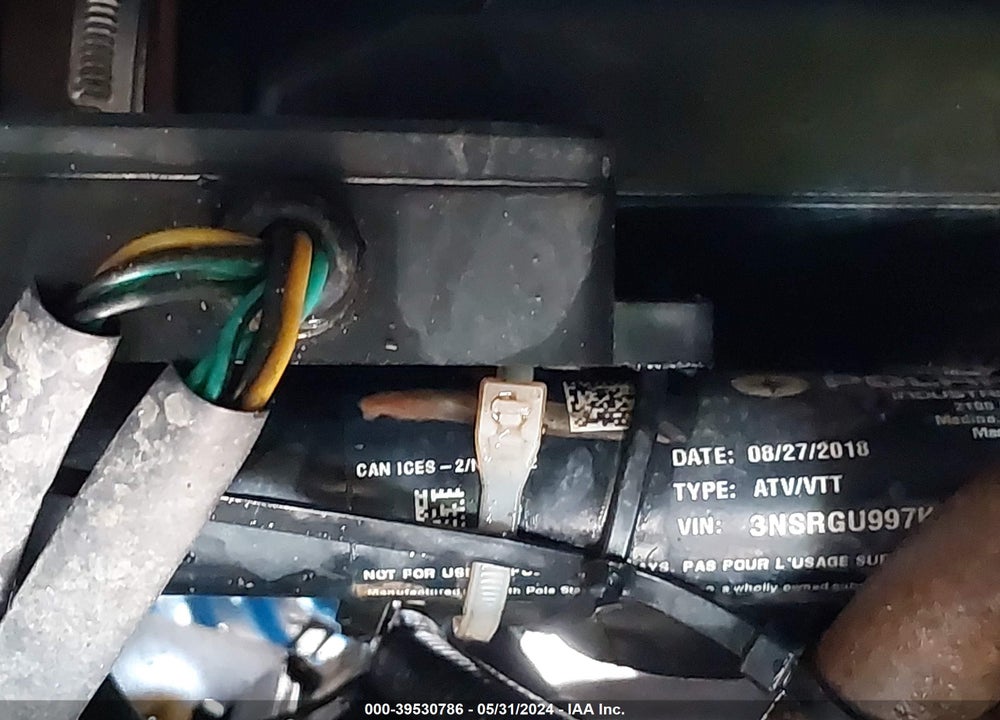 2019 POLARIS GENERAL VIN: 3NSRGU997KH485028