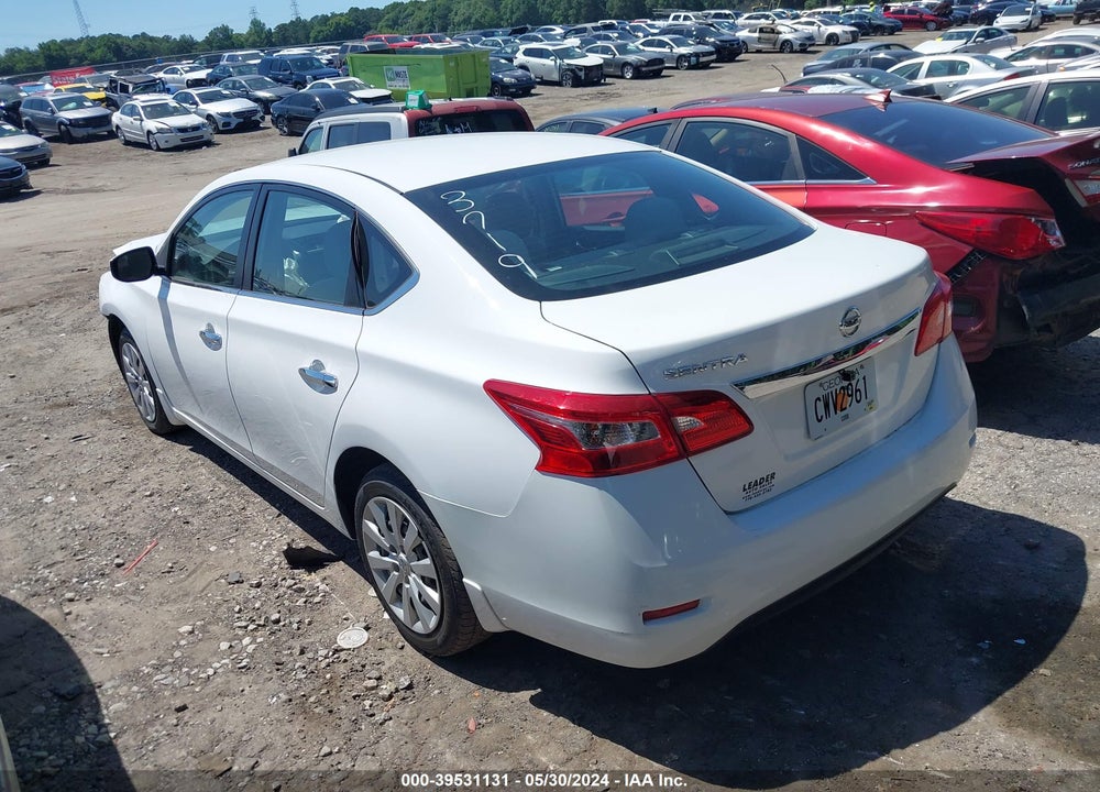 2016 NISSAN SENTRA S VIN: 3N1AB7AP4GY243719