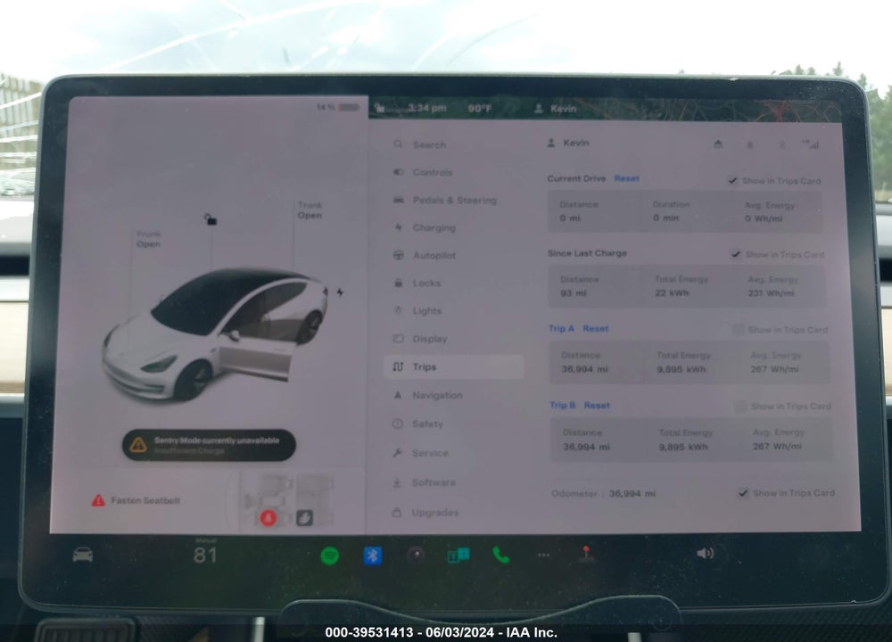 2020 TESLA MODEL 3 LONG RANGE DUAL MOTOR ALL-WHEEL DRIVE VIN: 5YJ3E1EB6LF735246