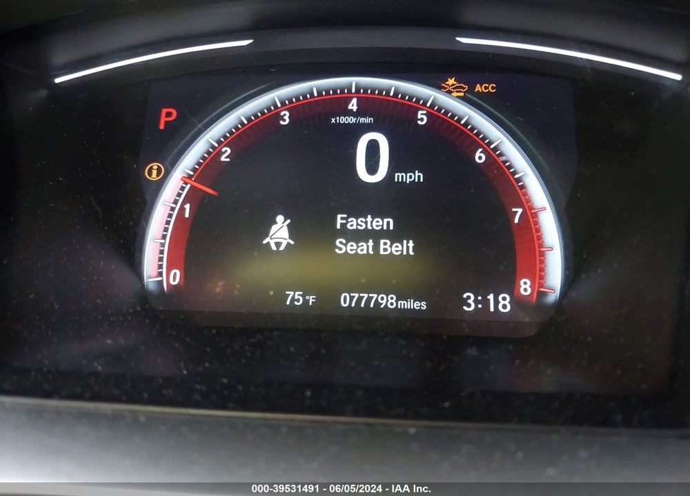 2019 HONDA CIVIC SPORT VIN: 2HGFC2F86KH520505