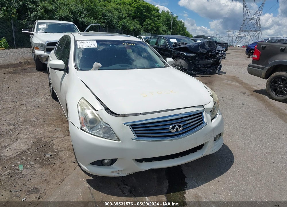 2013 INFINITI G37X VIN: JN1CV6AR0DM754600