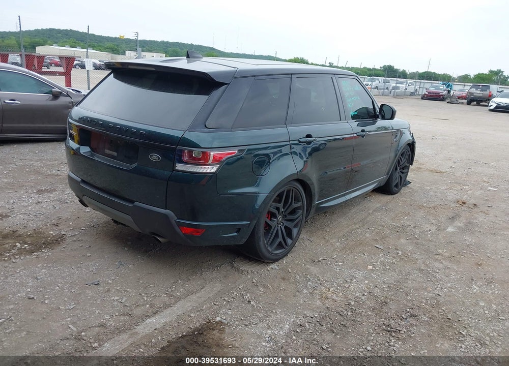 2017 LAND ROVER RANGE ROVER SPORT 3.0L V6 SUPERCHARGED HSE DYNAMIC VIN: SALWV2FV8HA141987