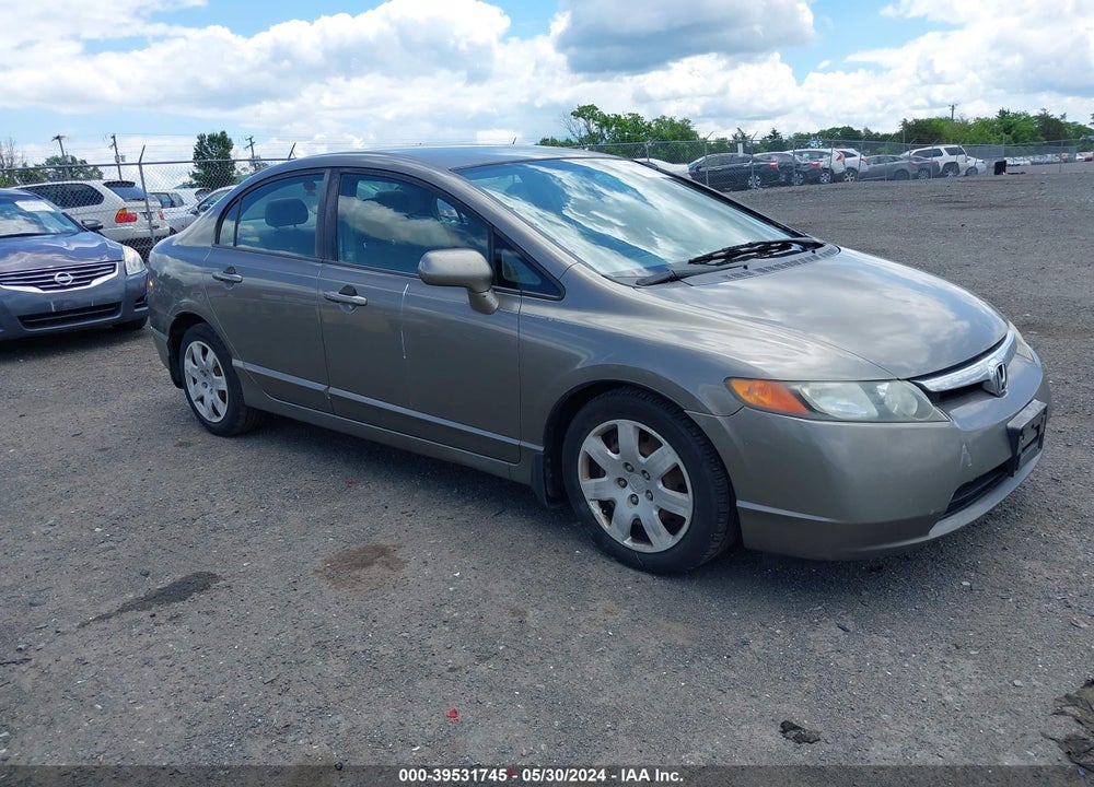 2008 HONDA CIVIC LX VIN: 2HGFA16508H337244