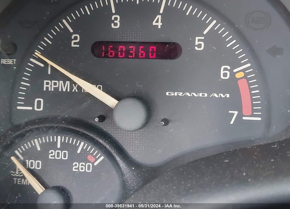 2000 PONTIAC GRAND AM GT1 VIN: 1G2NV12E8YM783714