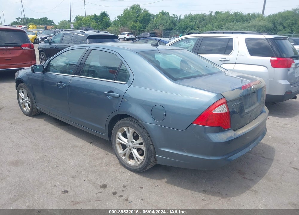2012 FORD FUSION SE VIN: 3FAHP0HA7CR431568